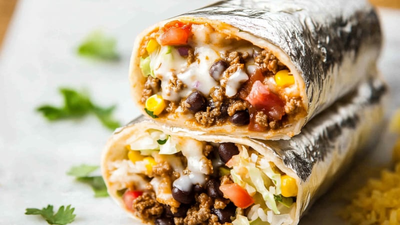 Burrito met gehakt