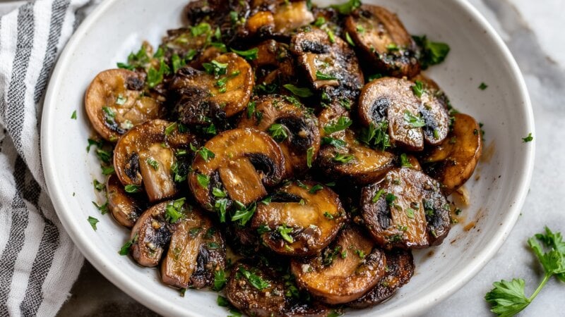 Champignons uit de Airfryer