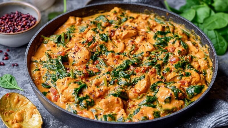 Chicken saag - Indiase curry met kip en spinazie