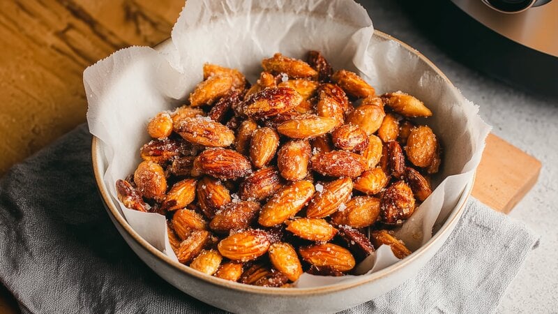 Gebrande Amandelen uit de Airfryer