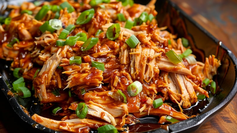 Slowcooker BBQ Pulled Chicken