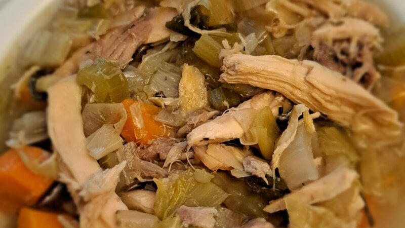 Slowcooker kippensoep
