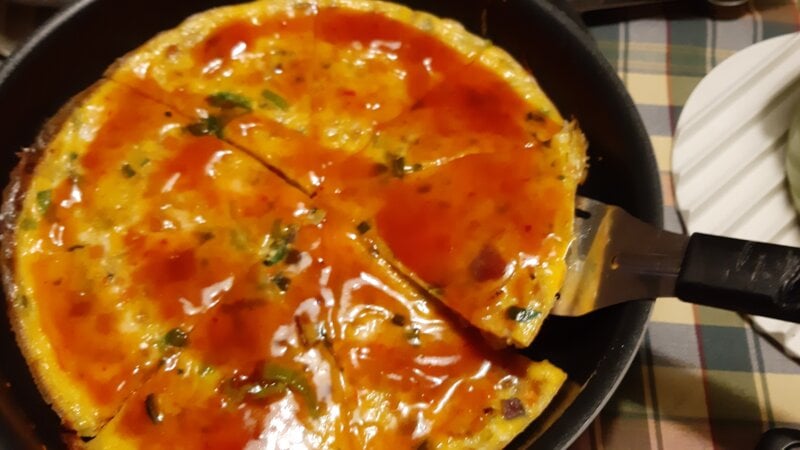 Foe yong hai uit de oven