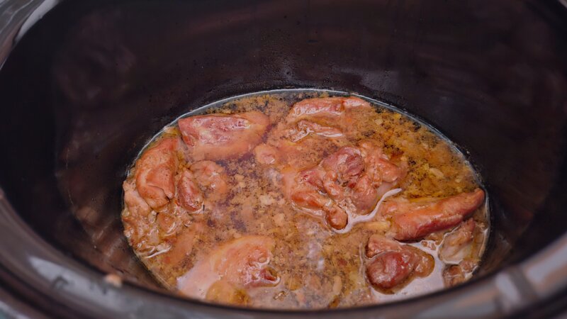 Hemels heerlijke kippendijen uit de Slowcooker