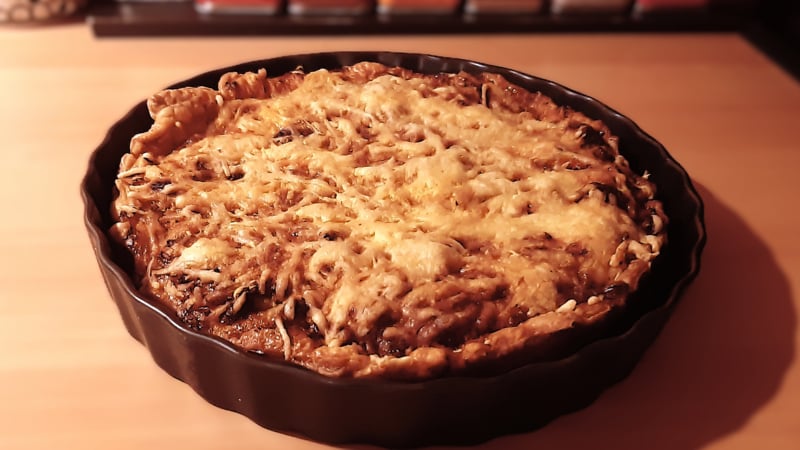 Bolognese quiche met gehakt