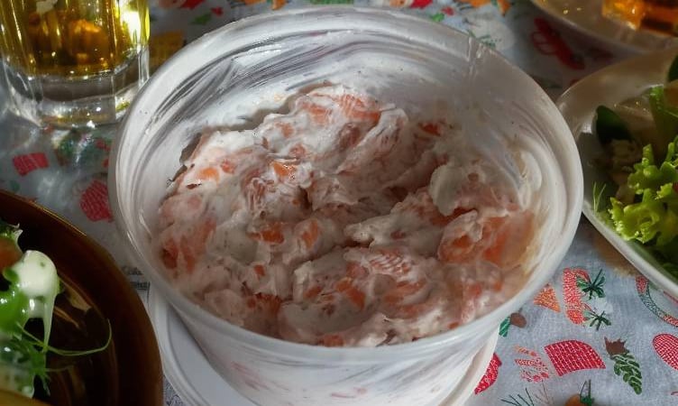 Gerookte zalmsalade
