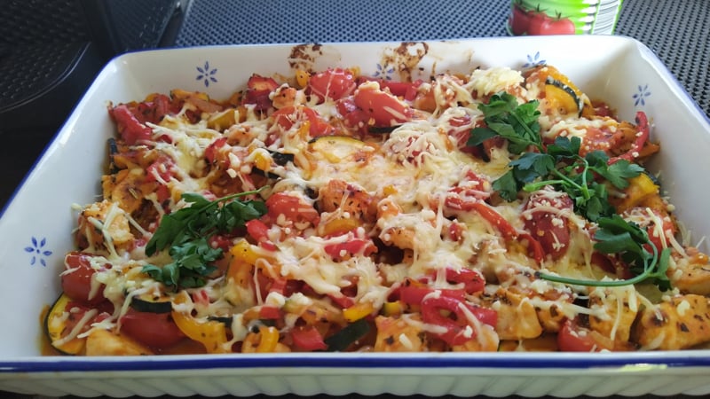 Italiaanse ovenschotel met kip