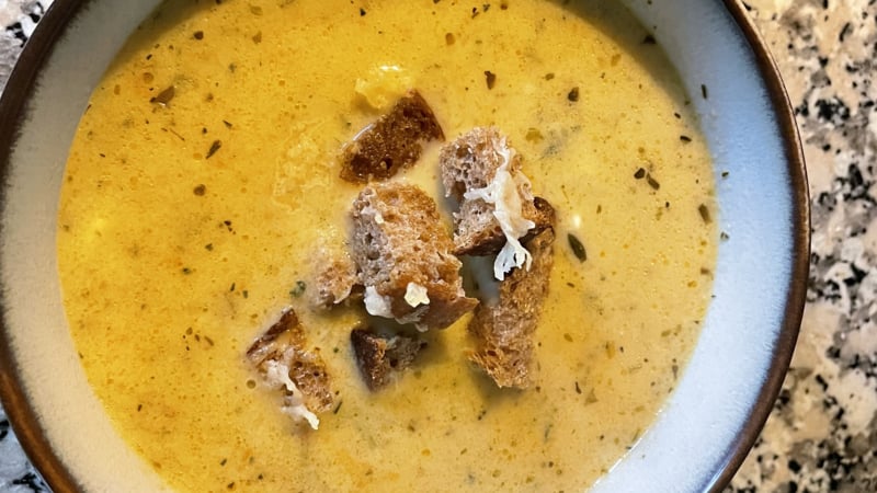 Pastinaak/courgette soep