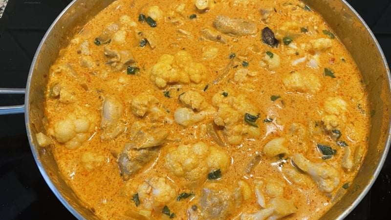 Kip Tikka Masala met bloemkool