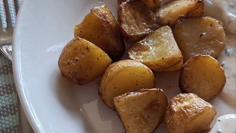 Knapperige gekruide krieltjes uit de airfryer