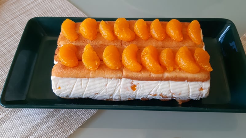 Zomers kwarktaartje met mandarijnen (zonder bakken, uit de koelkast)