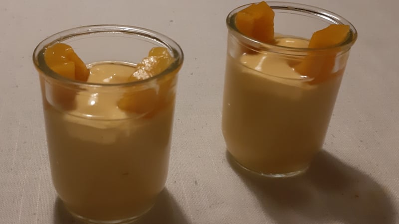 Mangocrème met limoncello