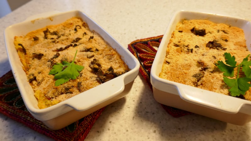 Ovenschoteltje met Chinese kool en Paksoi