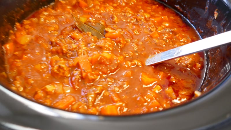 Pastasaus uit de slowcooker