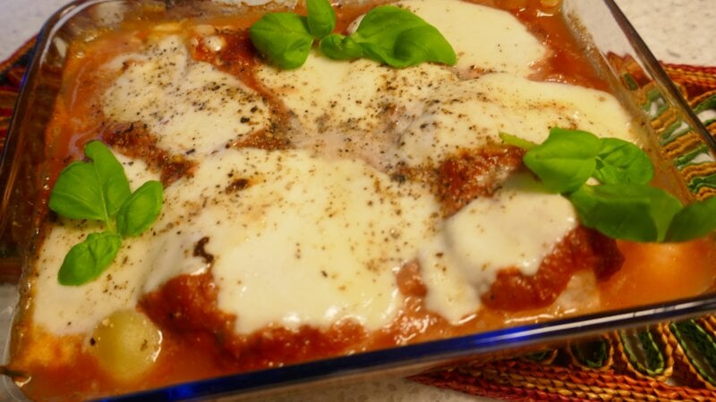 Oven gnocchi met zalm en spinazie