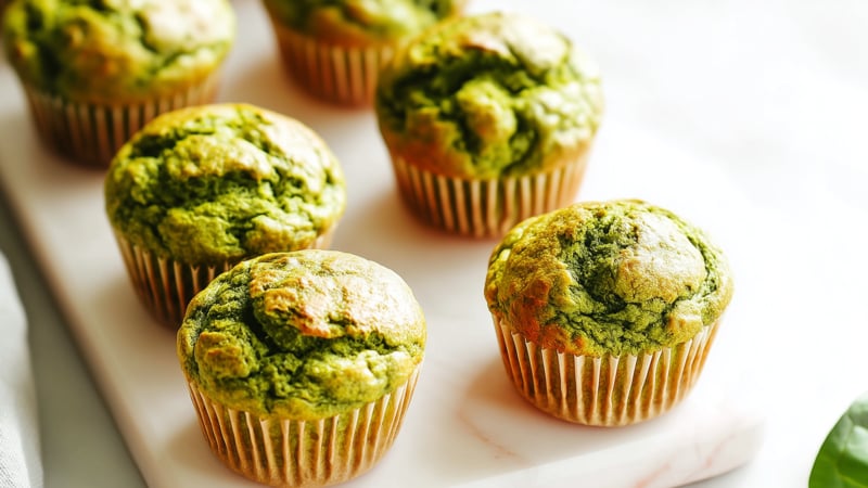 Spinazie Banaan Muffins