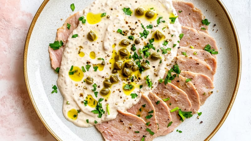 Vitello Tonnato - Kalfsvlees met Tonijn en Ansjovissaus