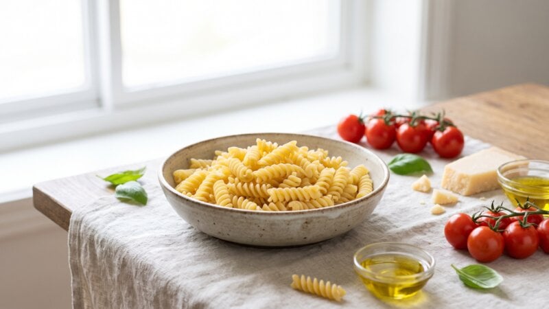 Hoe noem je pasta in korte spiralen?