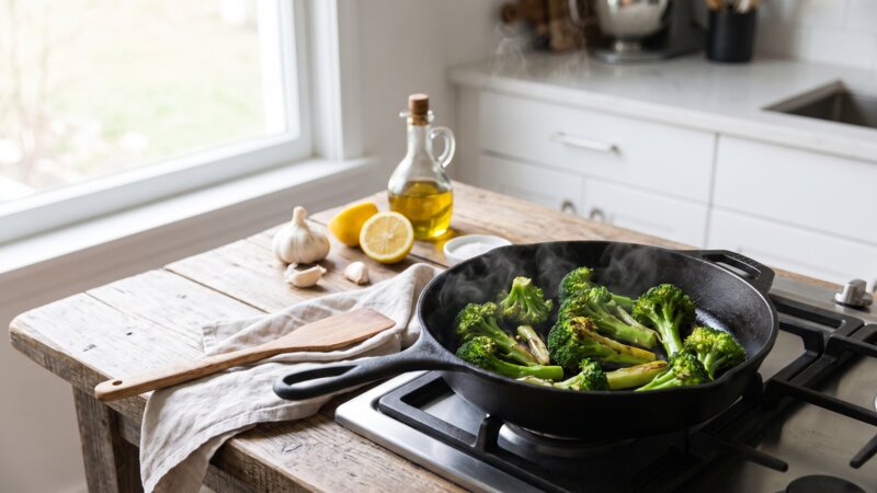 Kan broccoli in de pan?