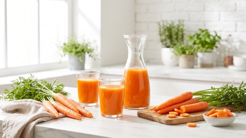 Kan je bruin worden door wortelsap te drinken?