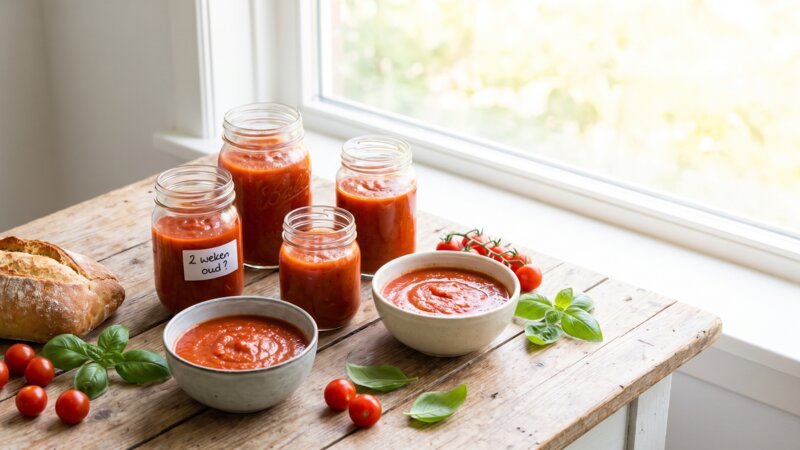 Kun je tomatensaus eten die twee weken oud is?
