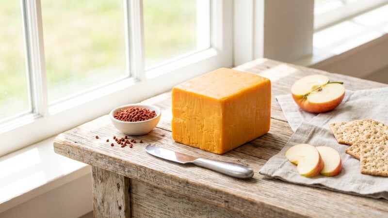 Waarom is cheddar zo geel?