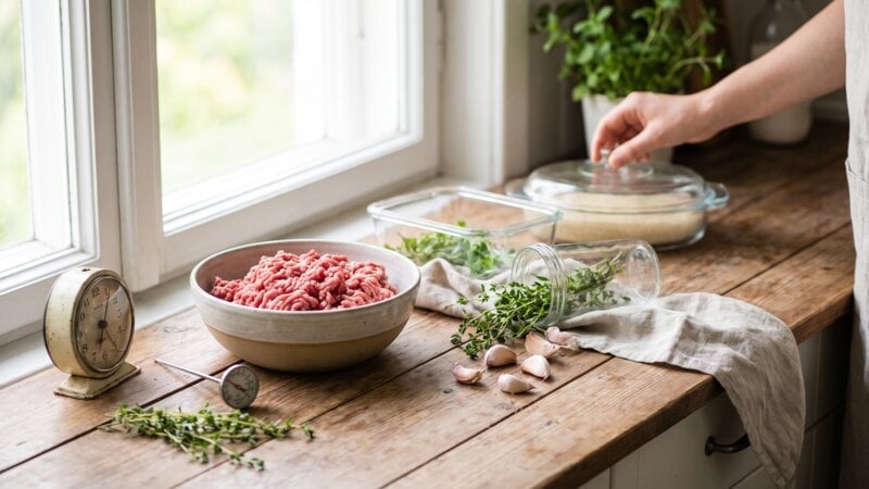 Hoe lang mag rauw gehakt buiten de koelkast bewaard worden?