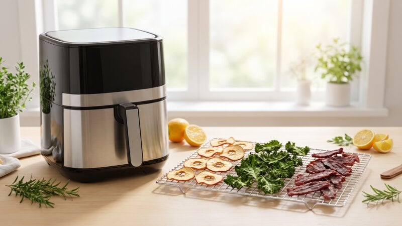Hoe lang duurt het drogen in een airfryer?