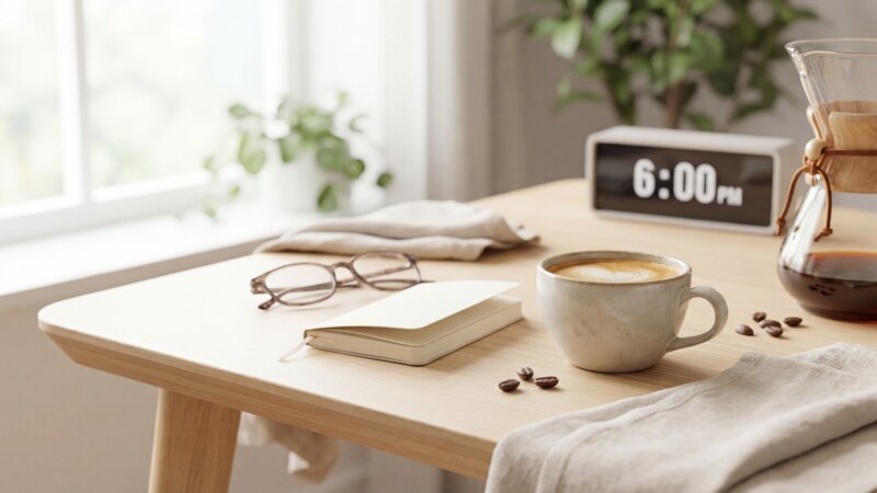 Mag ik om 18:00 uur koffie drinken?