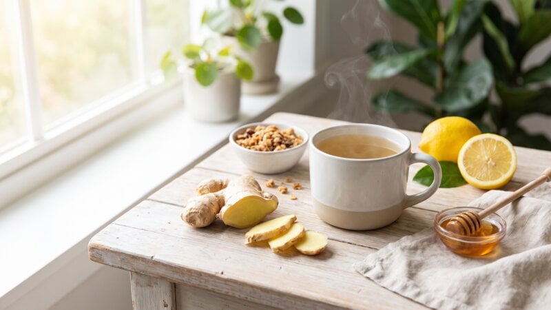 Is gember goed tegen buikvet?