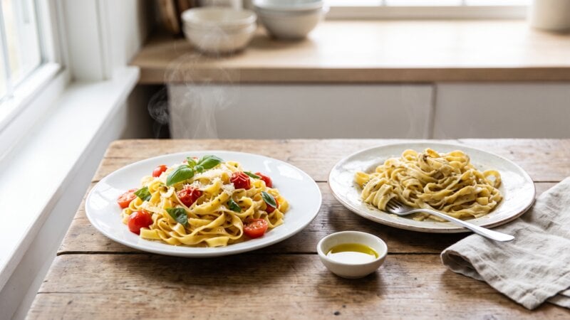 Waarom pasta niet opwarmen?