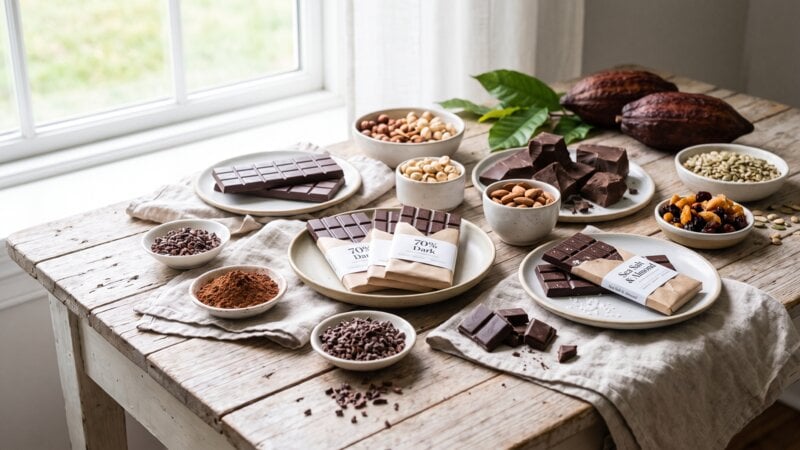 Welke chocolade is bijna altijd veganistisch?