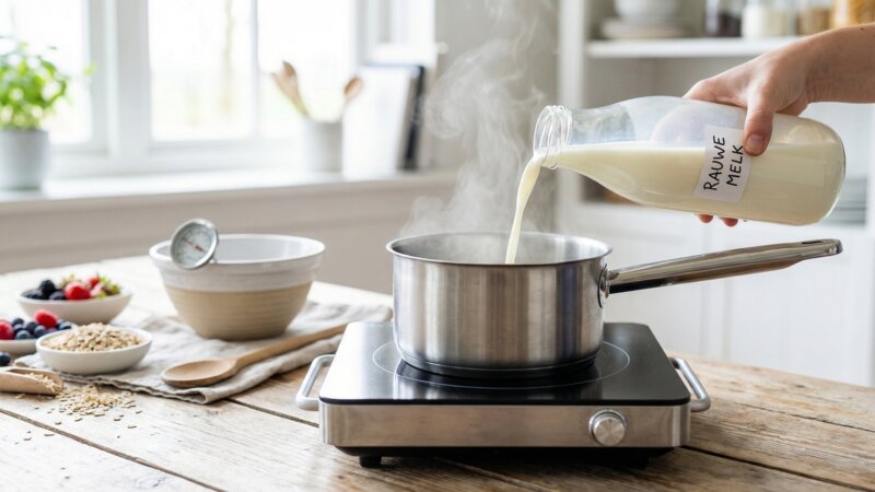 Waarom moet je rauwe melk eerst koken?