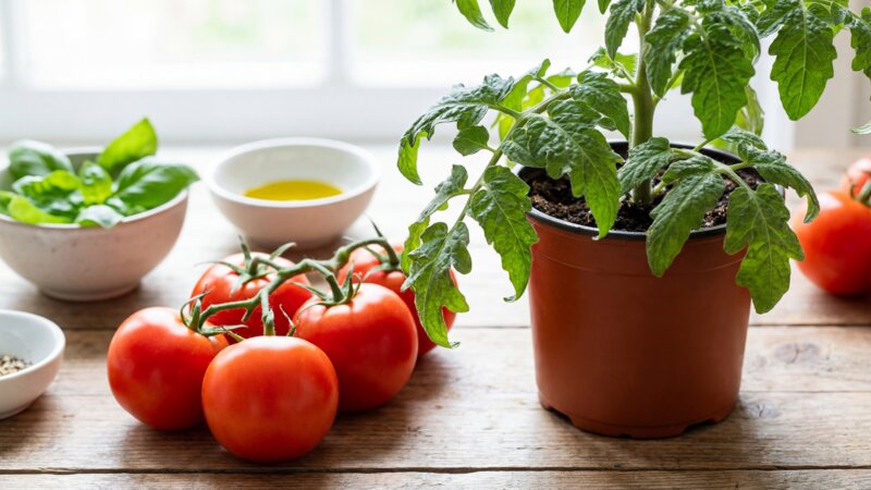 Wat is de oorzaak van gekrulde bladeren bij tomatenplanten?