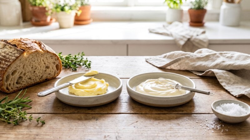 Wat is beter, boter of mayonaise?