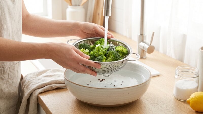 Hoe was je broccoli om wormen te verwijderen?