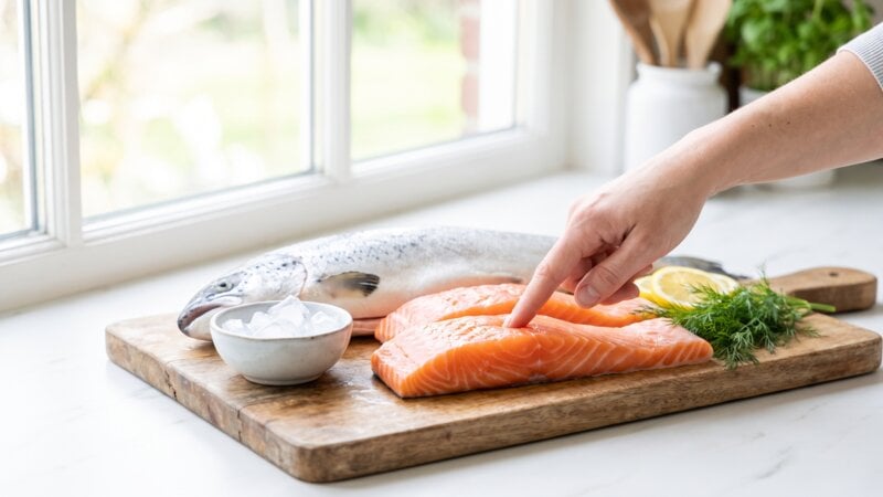 Hoe weet je of zalm vers is?