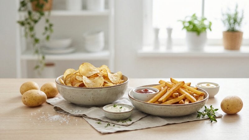 Wat is ongezonder, chips of friet?