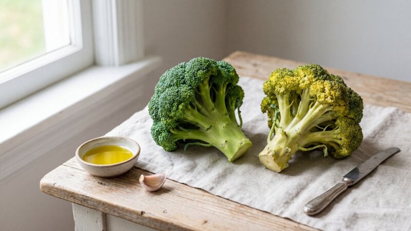 Is het veilig om oude broccoli te eten?
