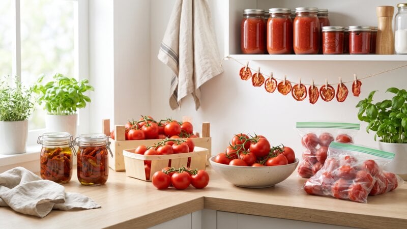 Wat is de beste manier om tomaten langdurig te bewaren?