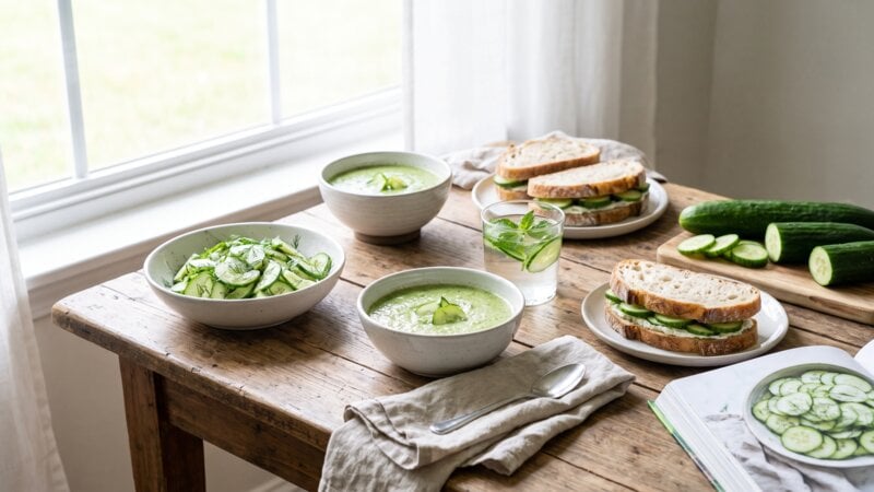Is elke dag komkommer eten goed?