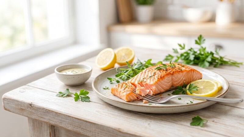 Hoe weet je of zalm gaar is?