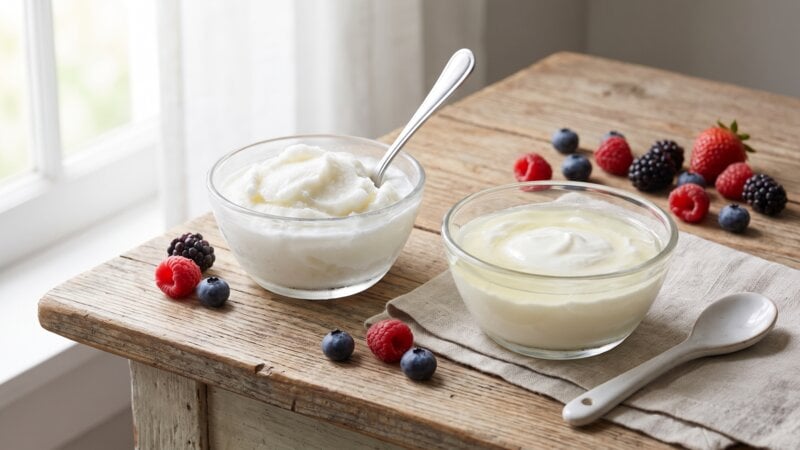 Waarom is mijn yoghurt zo waterig na het invriezen?