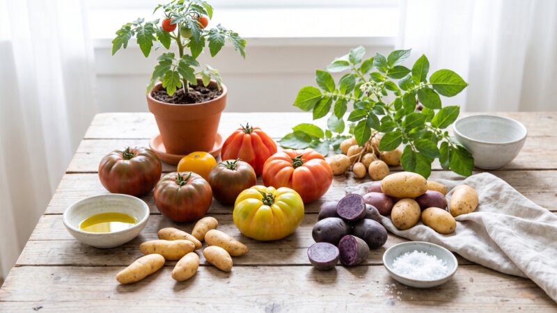 Wat is de relatie tussen tomaat en aardappel?
