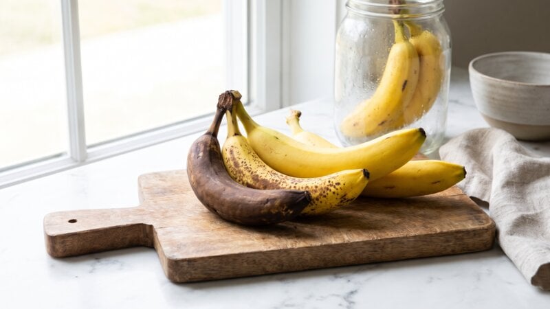 Waarom worden bananen zwart in de koelkast?
