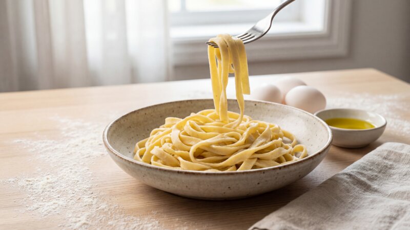Waarom is mijn zelfgemaakte pasta taai?
