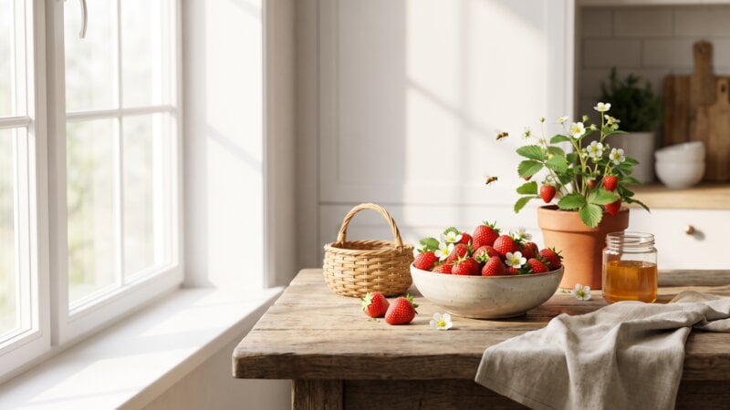 Hebben aardbeien bijen nodig om vruchten te dragen?