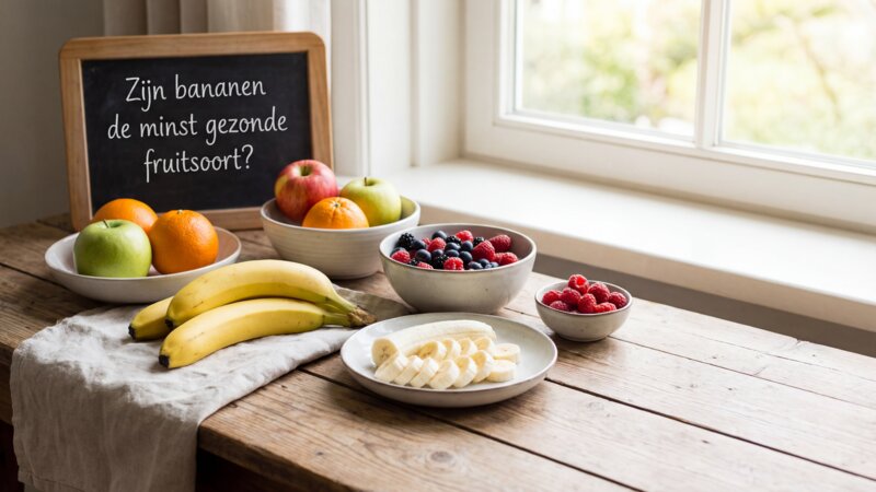 Zijn bananen de minst gezonde fruitsoort?