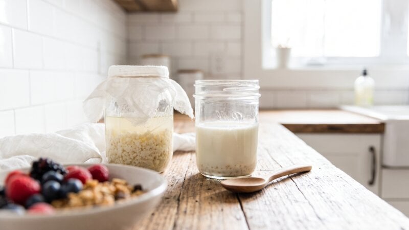 Hoe lang moet kefir rusten?
