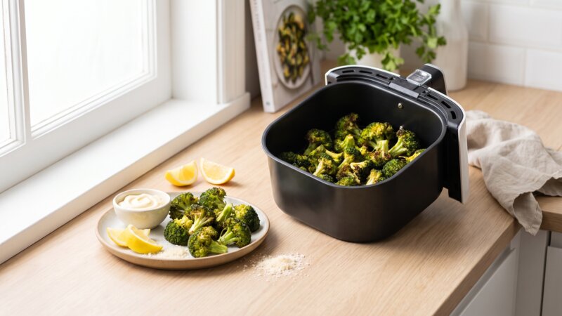 Hoe maak ik broccoli klaar in de airfryer?